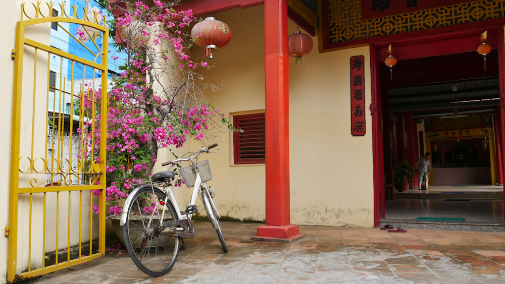 Ha Tien's Ma Chau pagoda, tucked away on one of the town's leafy old streets.