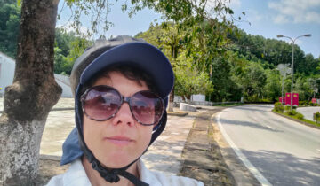 Showered with fruit on the Ho Chi Minh road